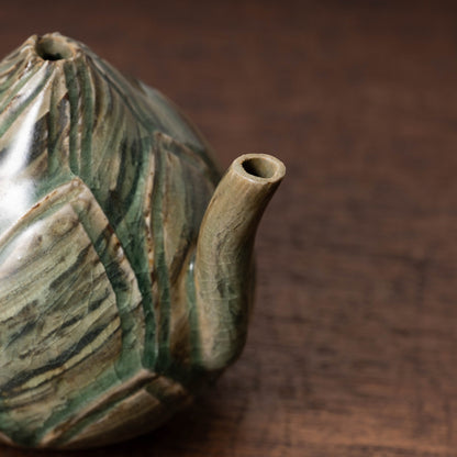 Goryeo Celadon Lotus Shape Water Dropper with Knead Design