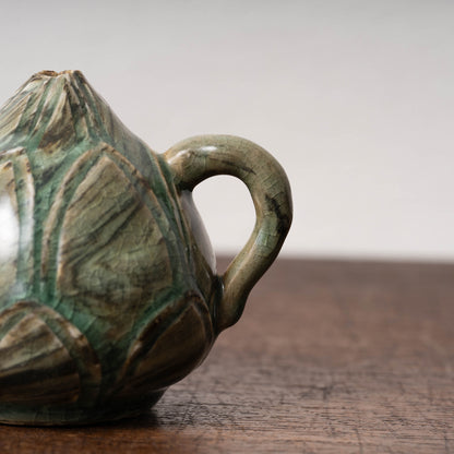 Goryeo Celadon Lotus Shape Water Dropper with Knead Design