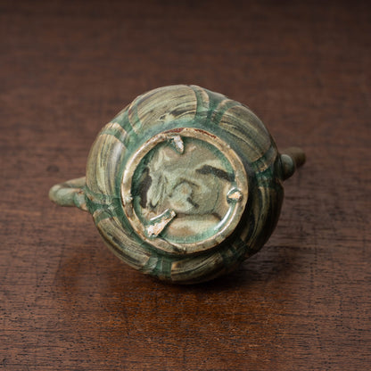 Goryeo Celadon Lotus Shape Water Dropper with Knead Design