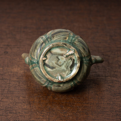 Goryeo Celadon Lotus Shape Water Dropper with Knead Design