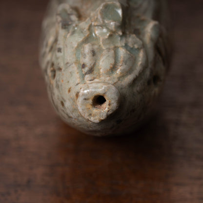 高麗 青磁絞胎魚形水滴