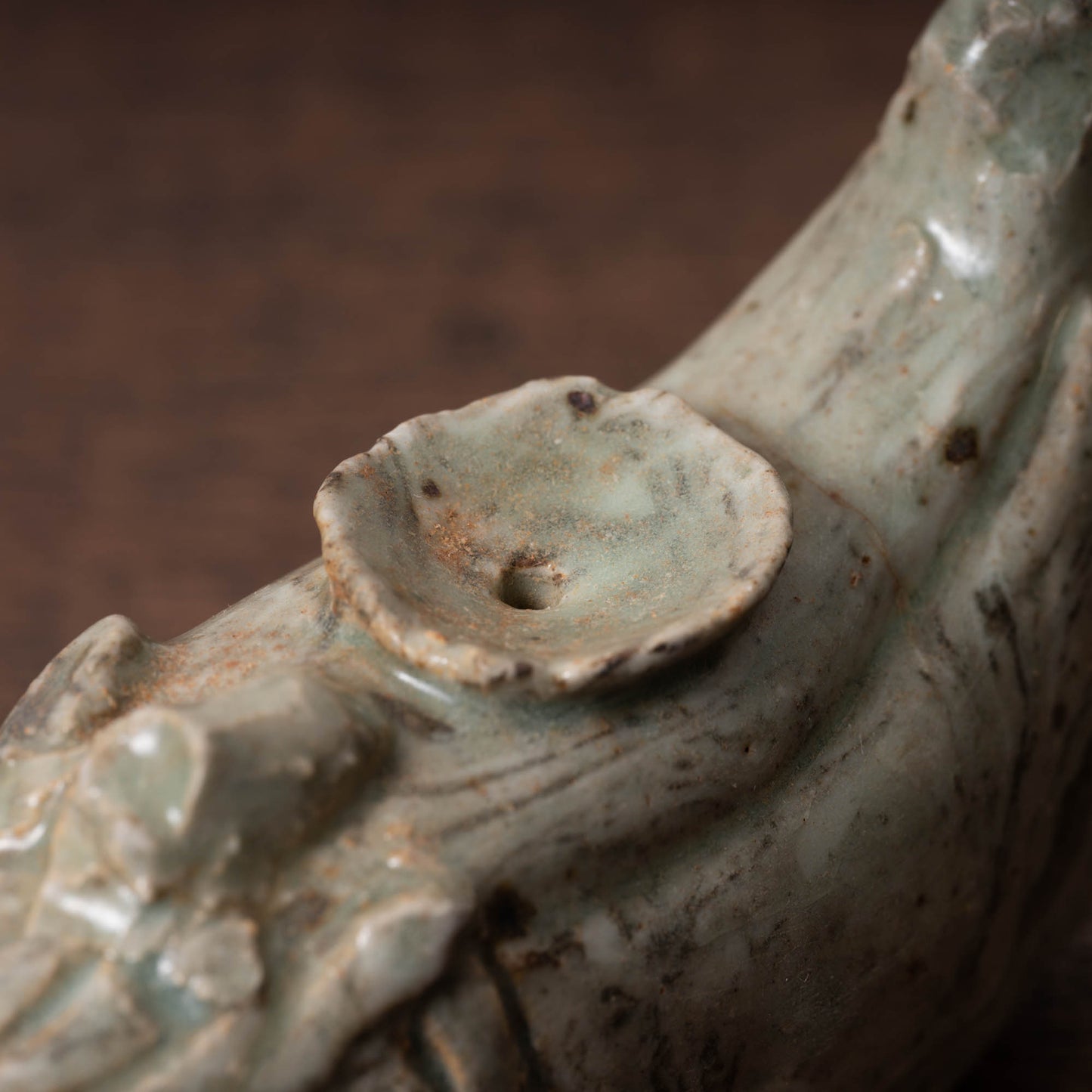 高麗 青磁絞胎魚形水滴