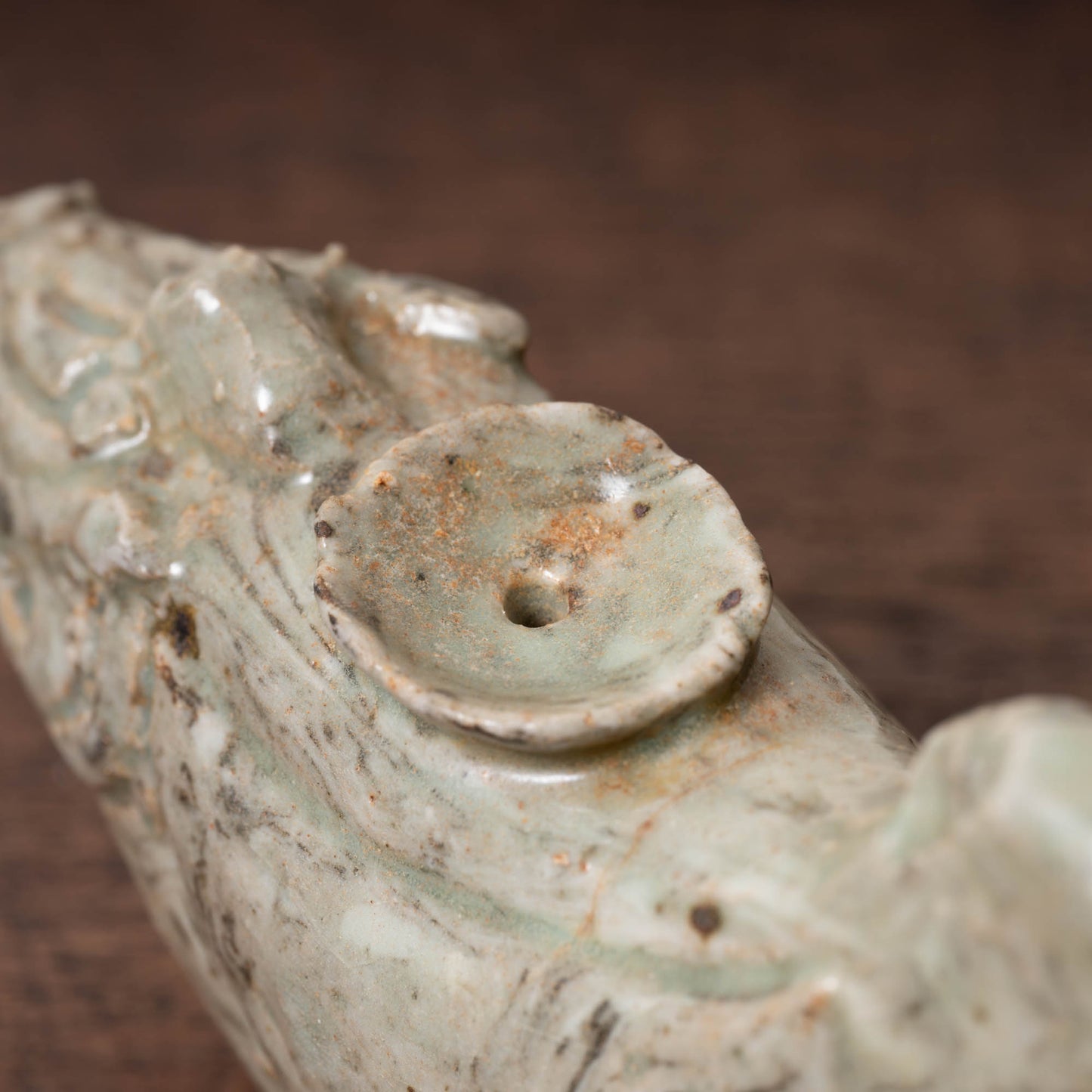 高麗 青磁絞胎魚形水滴