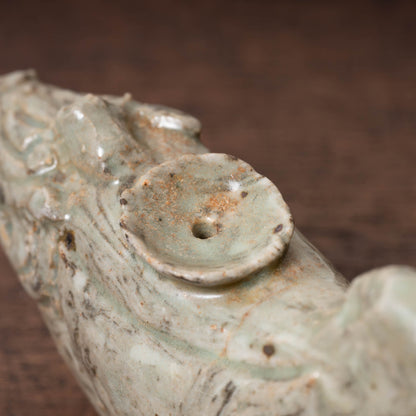 高麗 青磁絞胎魚形水滴