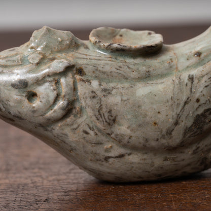 高麗 青磁絞胎魚形水滴