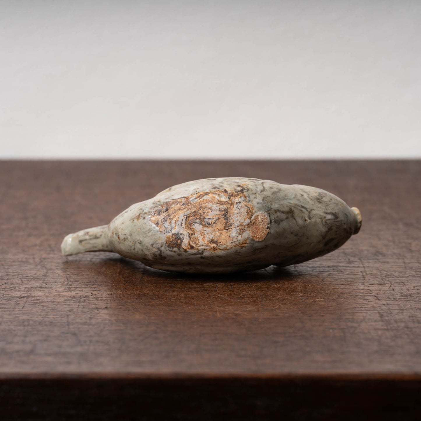 高麗 青磁絞胎魚形水滴