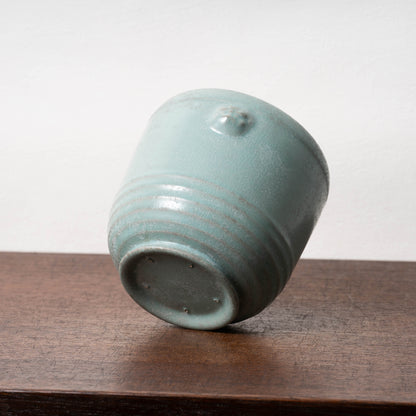 Northern Song Dynasty Ru ware Celadon Jar with Flower Rim and Animal Design