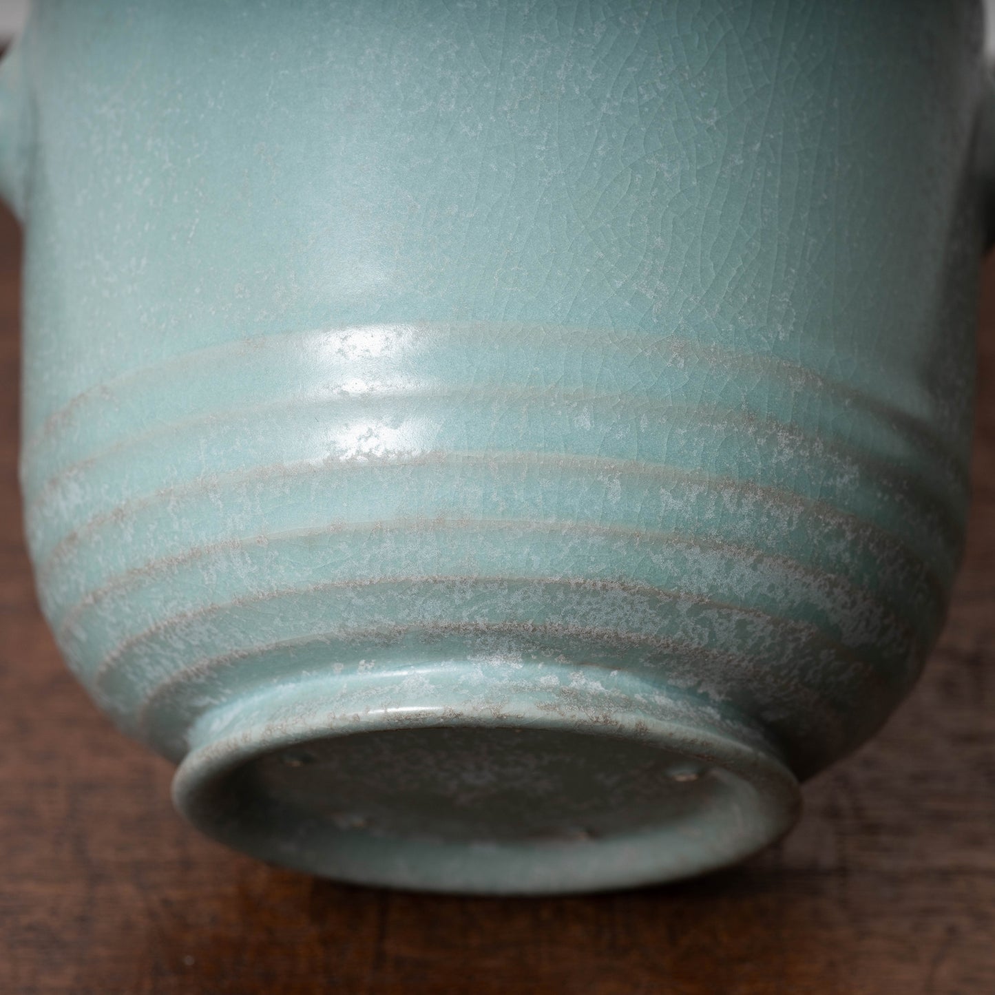 Northern Song Dynasty Ru ware Celadon Jar with Flower Rim and Animal Design