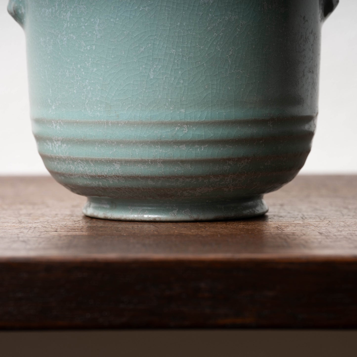 Northern Song Dynasty Ru ware Celadon Jar with Flower Rim and Animal Design