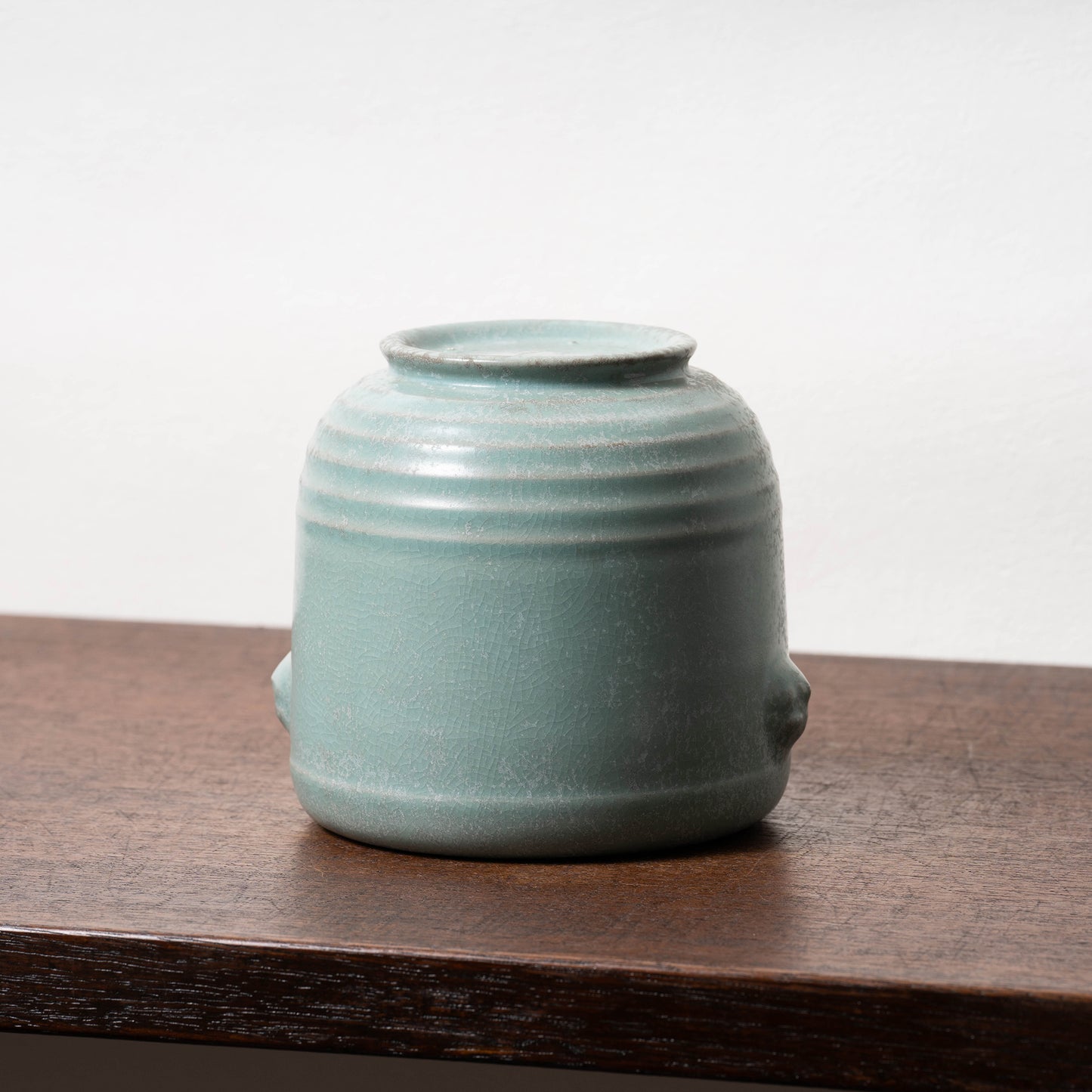 Northern Song Dynasty Ru ware Celadon Jar with Flower Rim and Animal Design