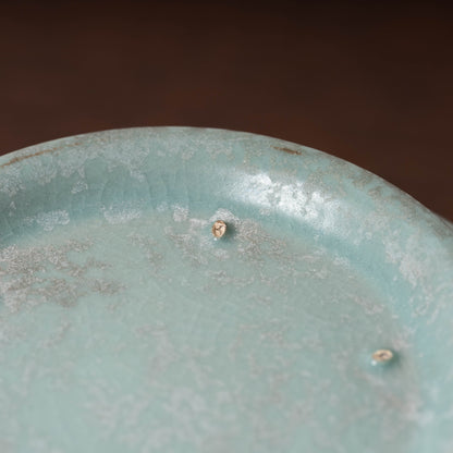 Northern Song Dynasty Ru ware Celadon Jar with Flower Rim and Animal Design