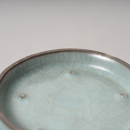 Southern Song Dynasty Celadon Meiping Bottle with String Relief Design