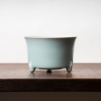 Ming Dynasty Longquan Celadon Censer with Three Legs