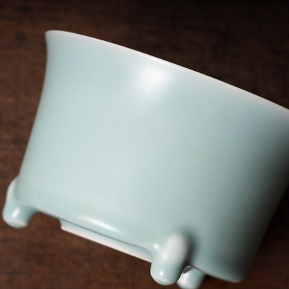 Ming Dynasty Longquan Celadon Censer with Three Legs
