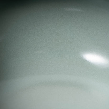 元代 龍泉窯系 青磁貼花花口碗