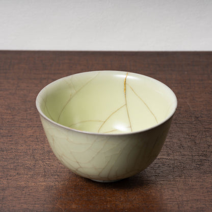 Qing Dynasty Ge ware Celadon Bowl(kintsugi)