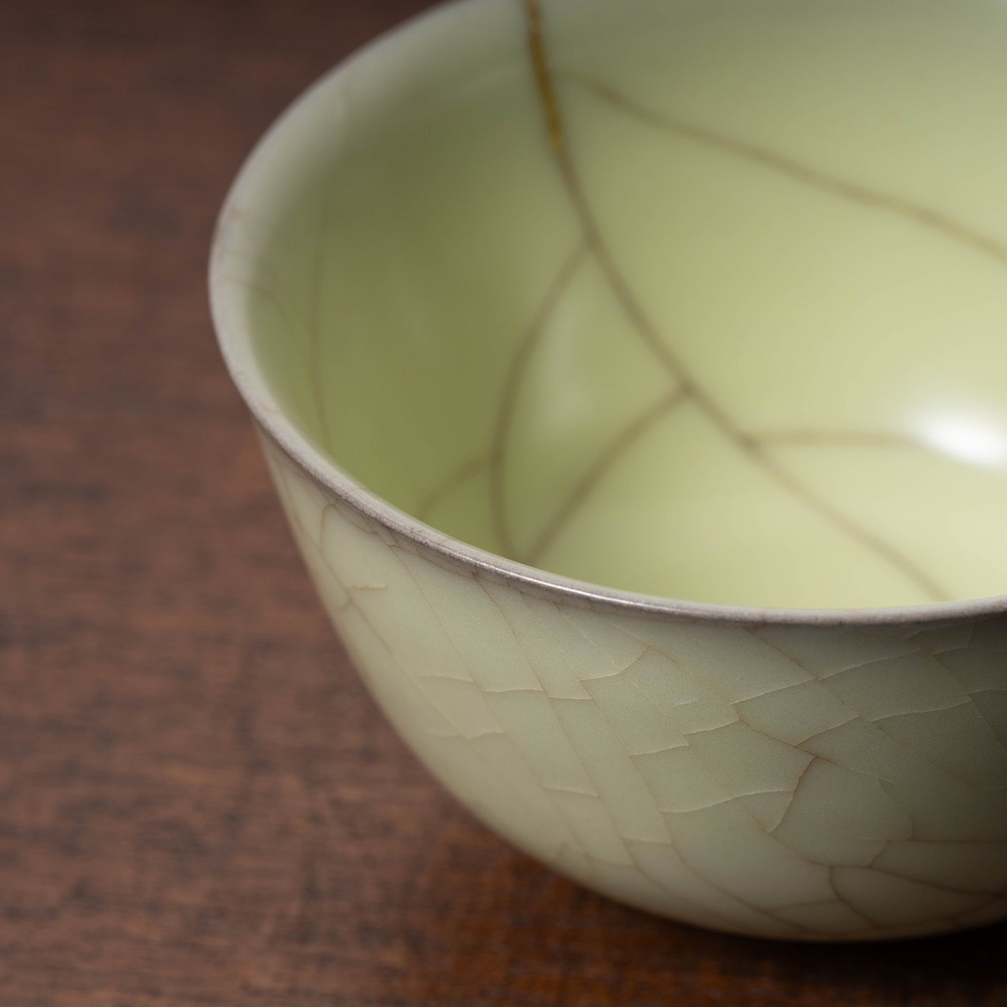 Qing Dynasty Ge ware Celadon Bowl(kintsugi)