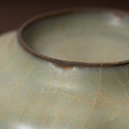 南宋官窯 青磁花口碗