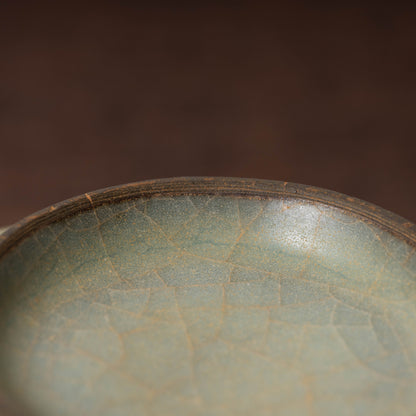 南宋官窯 青磁花口碗