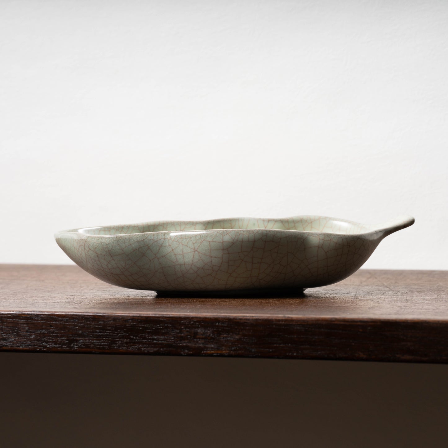 清代 哥窯豆莢形洗