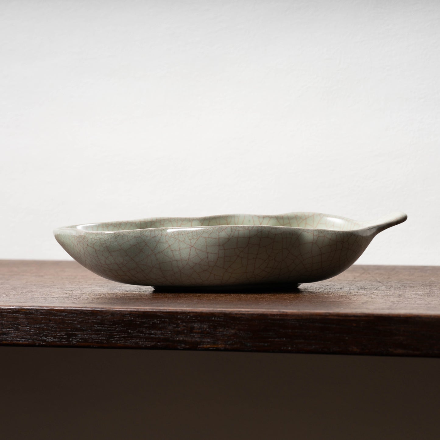 清代 哥窯豆莢形洗