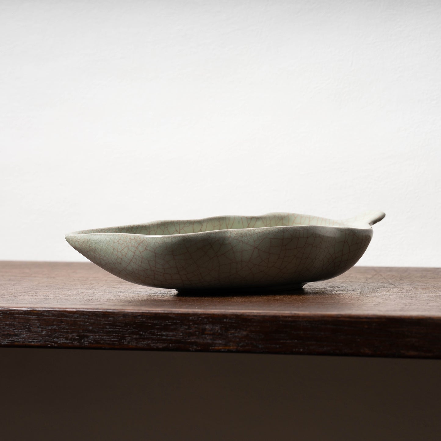 清代 哥窯豆莢形洗