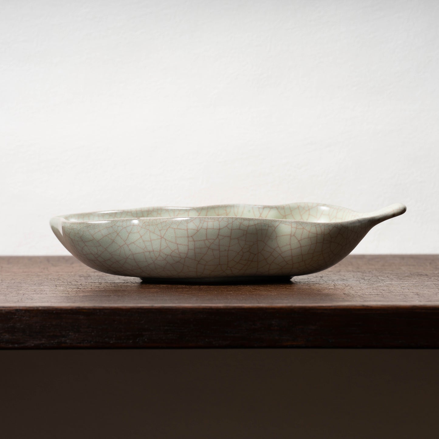 清代 哥窯豆莢形洗