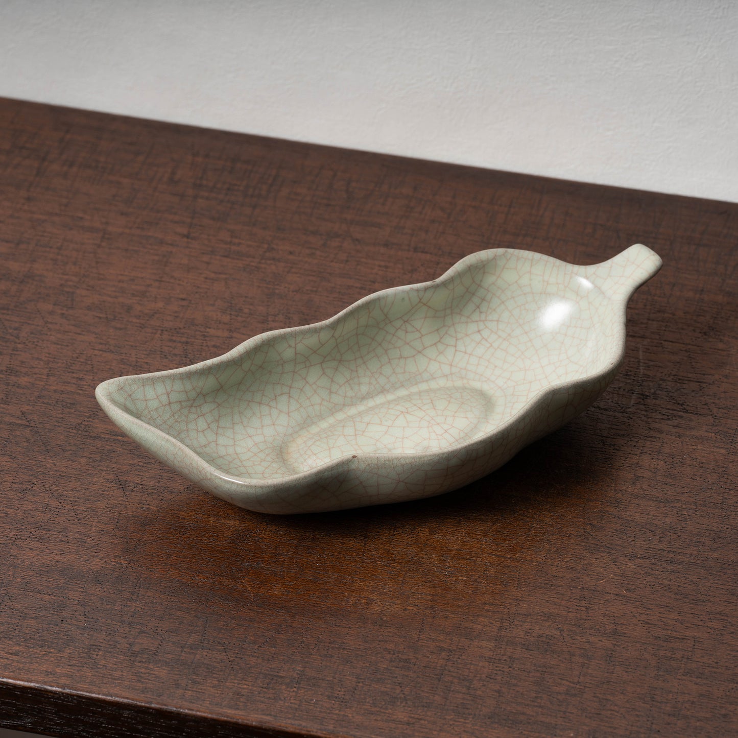 清代 哥窯豆莢形洗