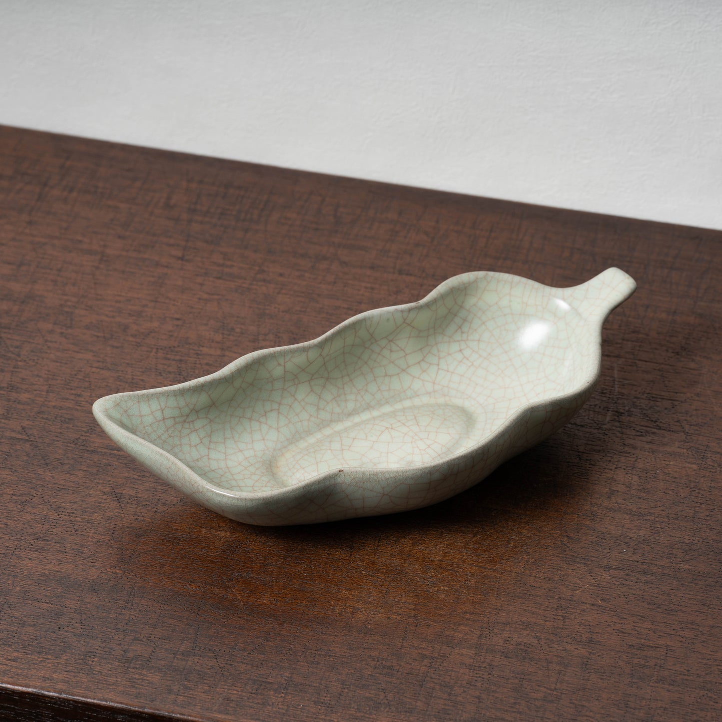 清代 哥窯豆莢形洗