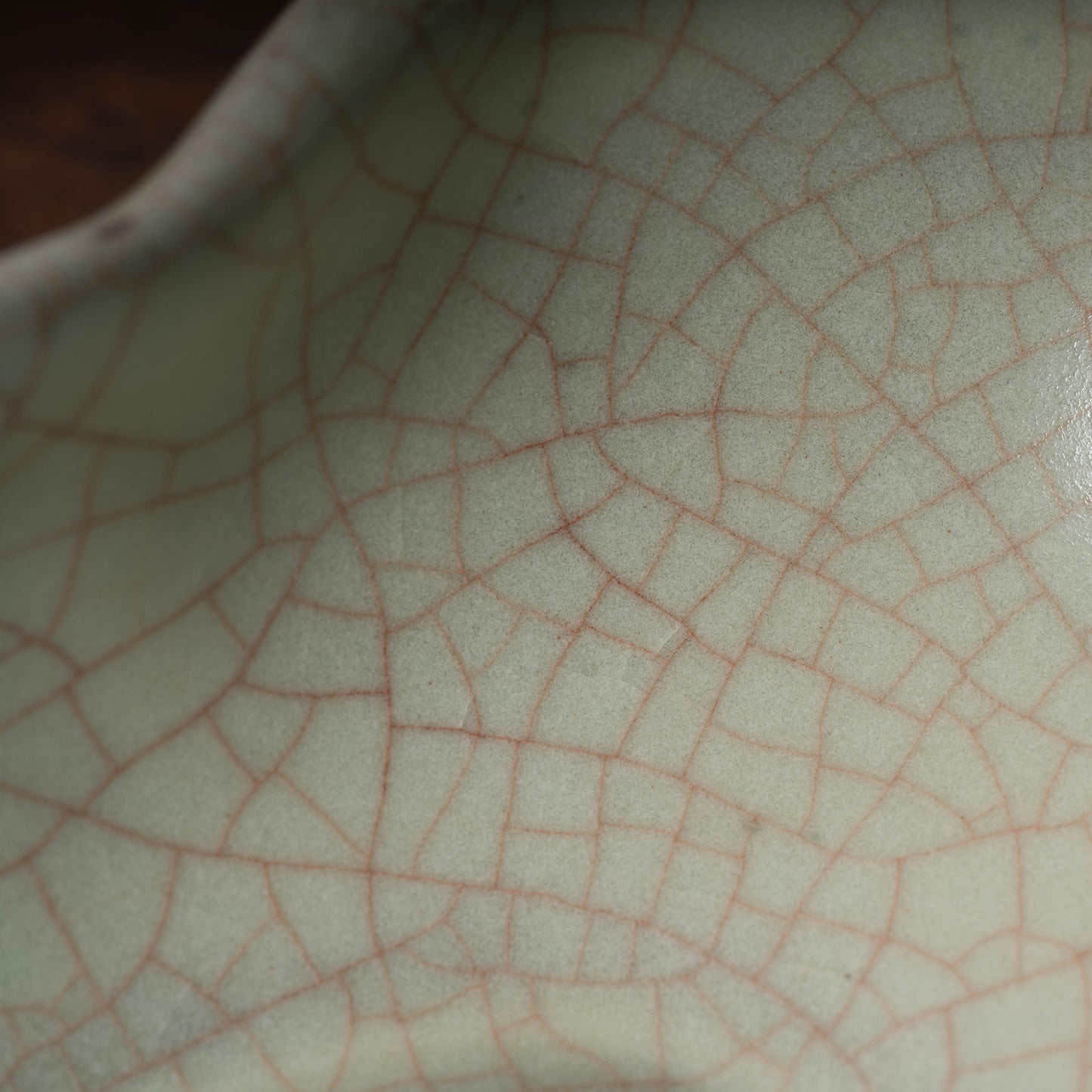 清代 哥窯豆莢形洗