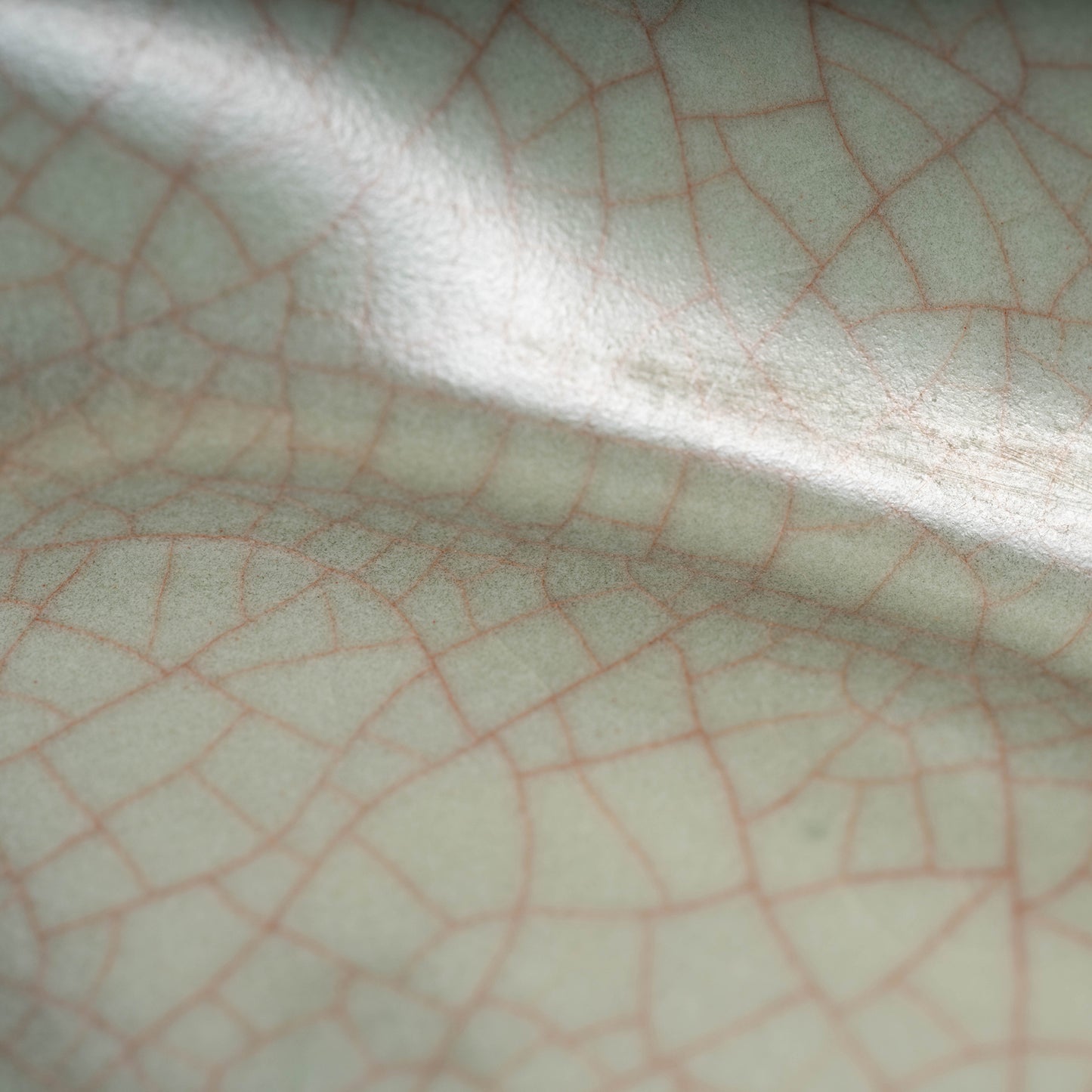 清代 哥窯豆莢形洗