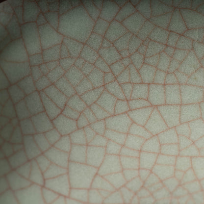 清代 哥窯豆莢形洗