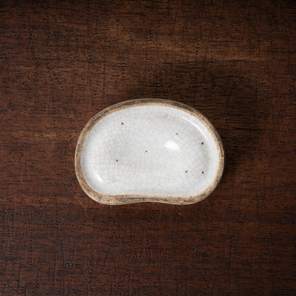 清代 哥釉弧形筆洗