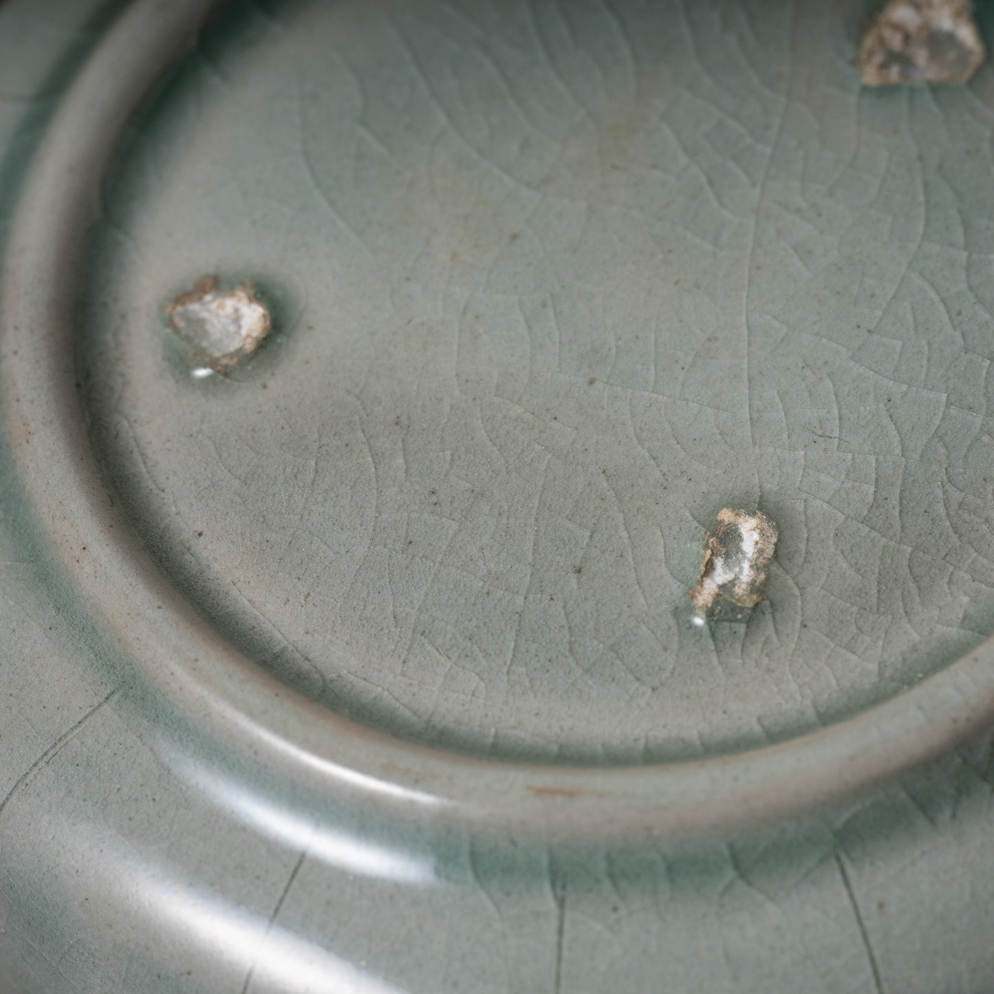 Goryeo Celadon Tea Bowl Carved Lotus Petal Design