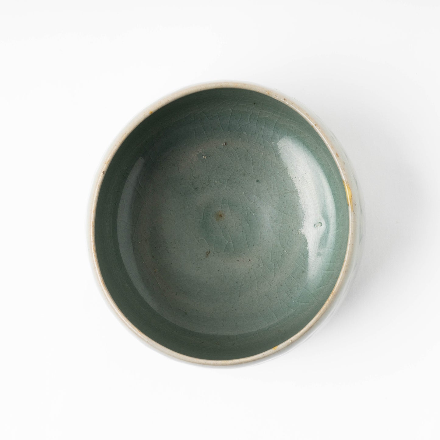 Goryeo Celadon Tea Bowl Carved Lotus Petal Design