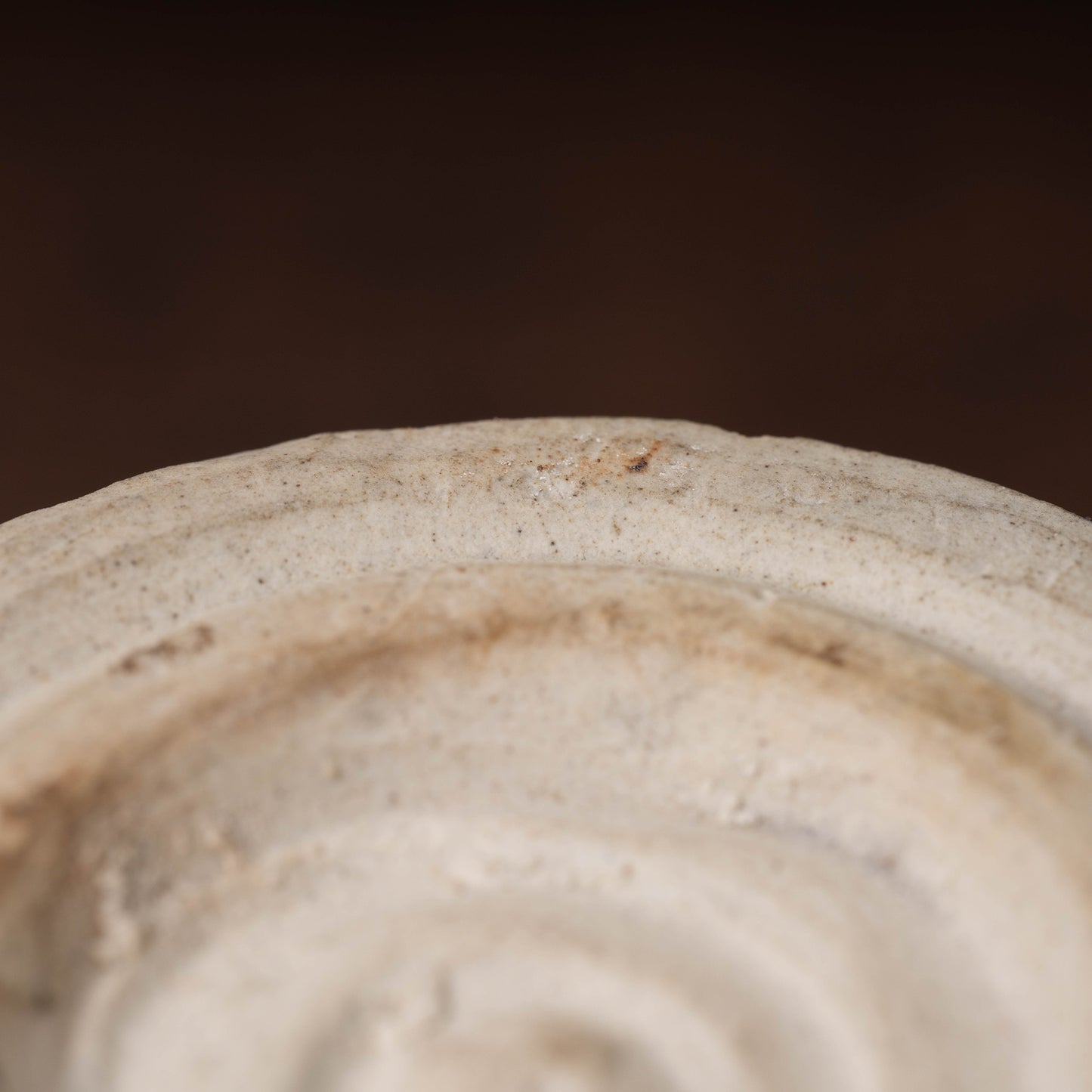 李朝 分院手鉄斑半筒形碗