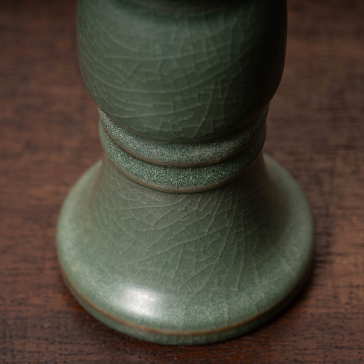 南宋官窯 青磁觚式瓶