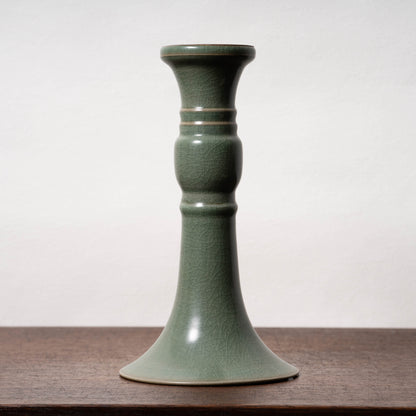 南宋官窯 青磁觚式瓶