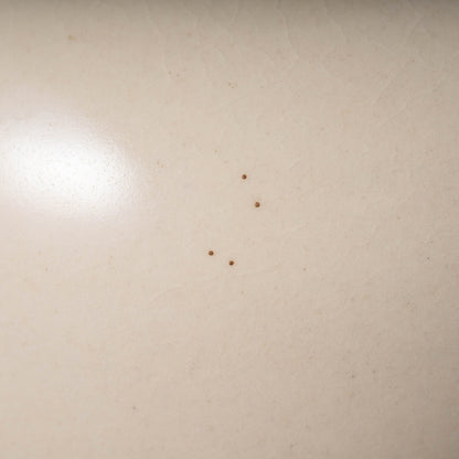 唐代 邢州窯 白磁盤口双耳瓶「大盈」銘