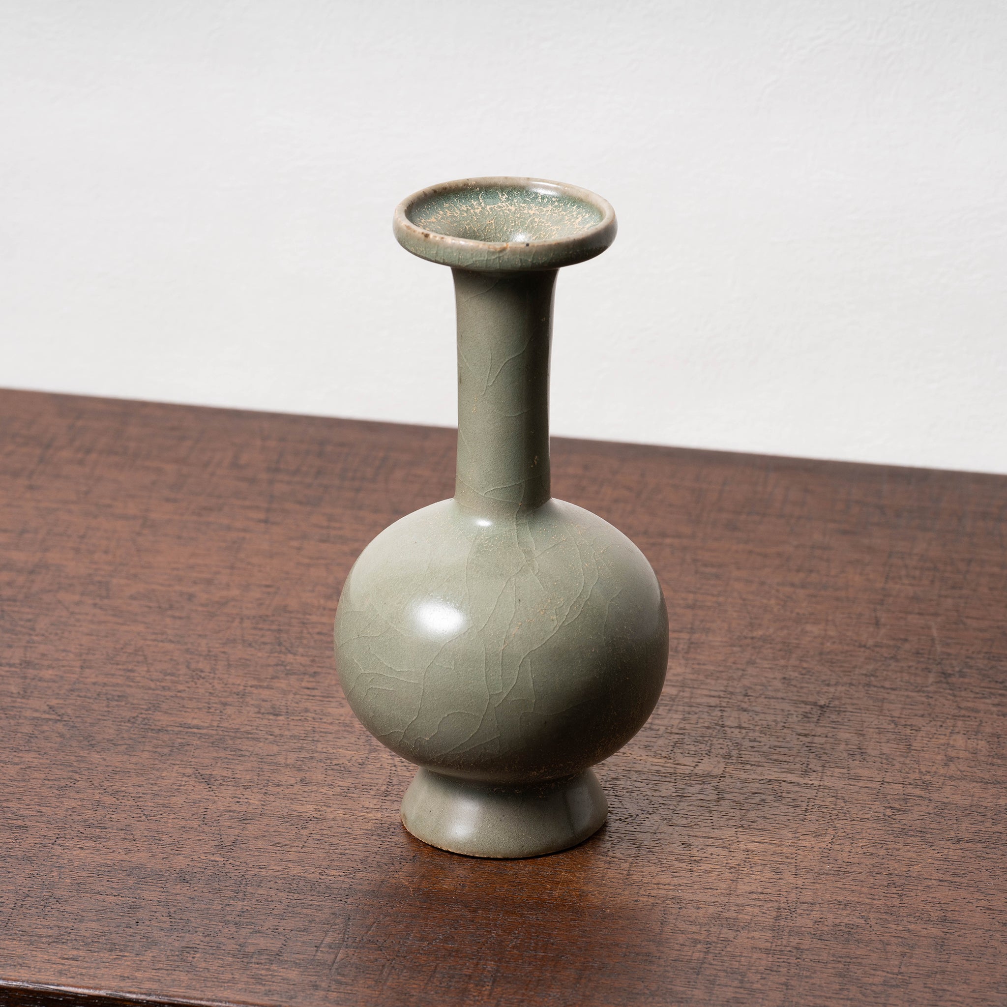 北宋 越州窯青磁盤口長頸瓶 – 燦禾 SANKA