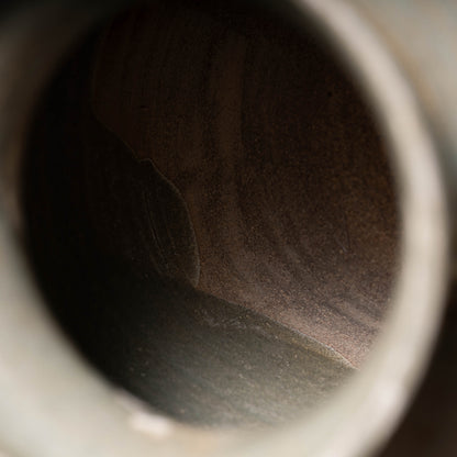 高麗 青磁象嵌草花文獣耳扁壺