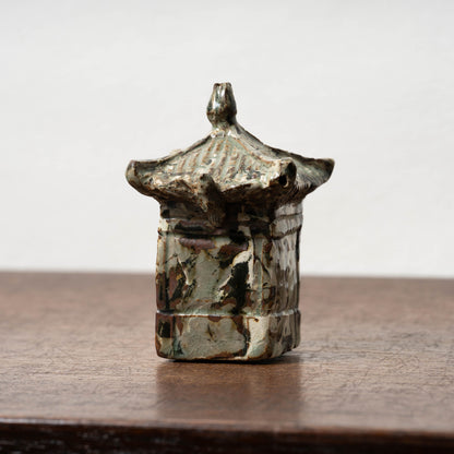 Goryeo Marbled Celadon House-Shaped Water Dropper