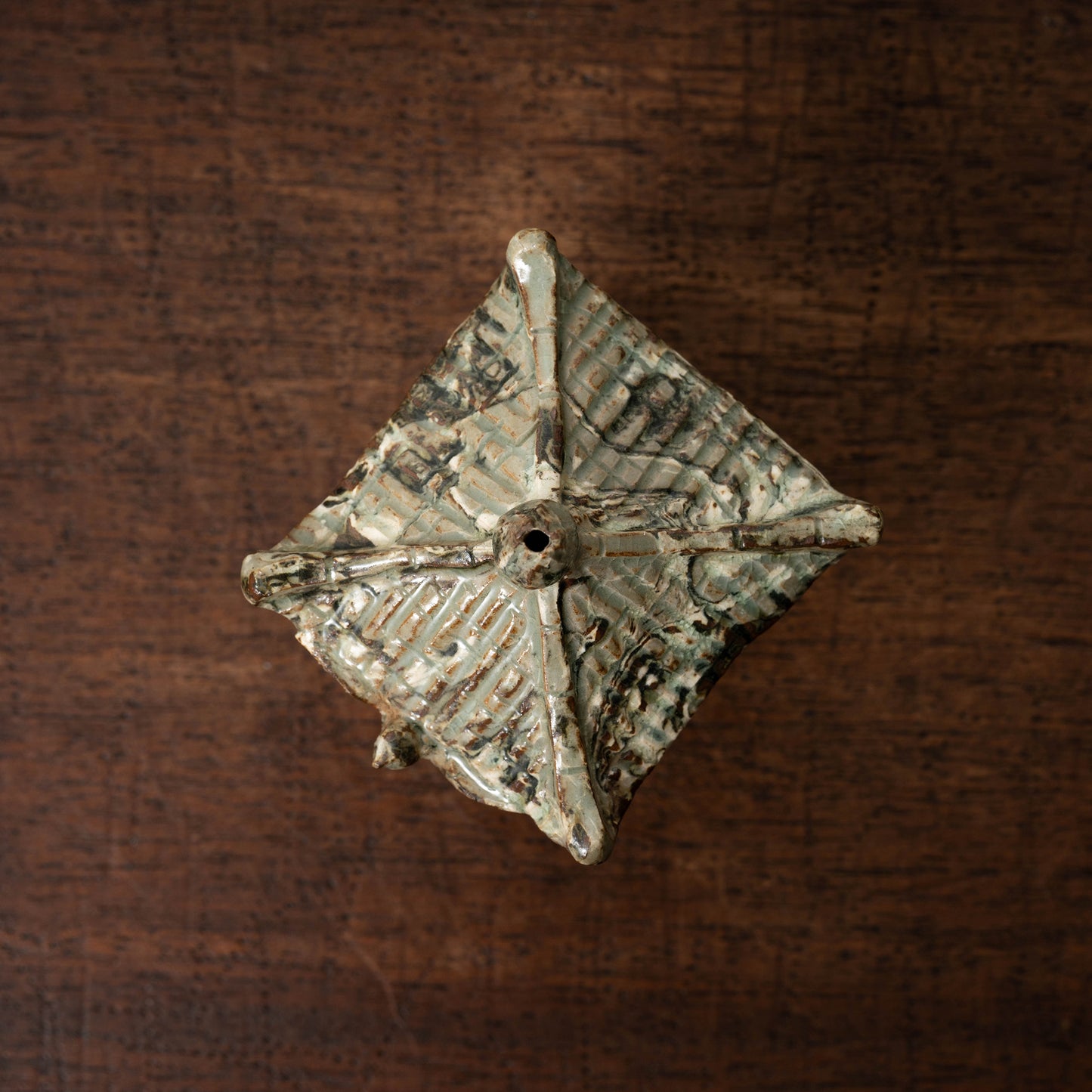 Goryeo Marbled Celadon House-Shaped Water Dropper
