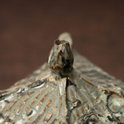 Goryeo Marbled Celadon House-Shaped Water Dropper