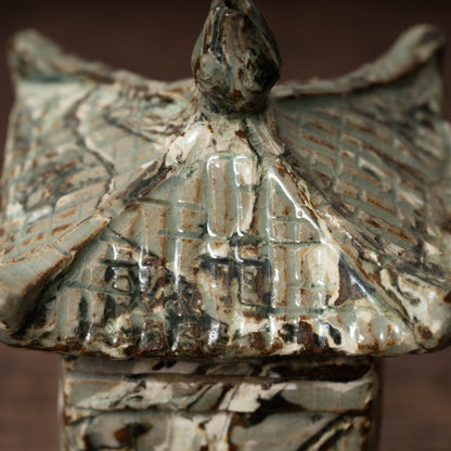 Goryeo Marbled Celadon House-Shaped Water Dropper