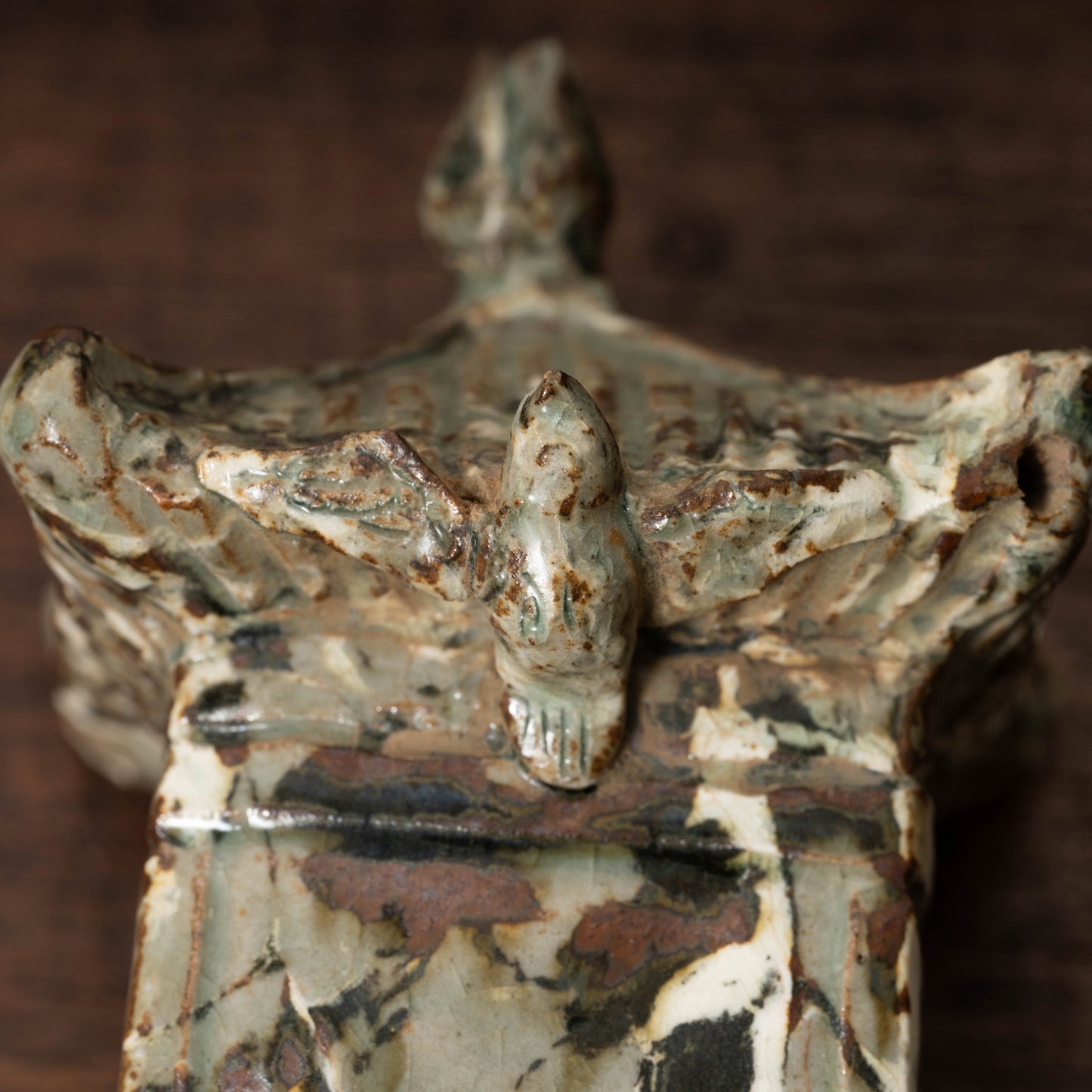 Goryeo Marbled Celadon House-Shaped Water Dropper