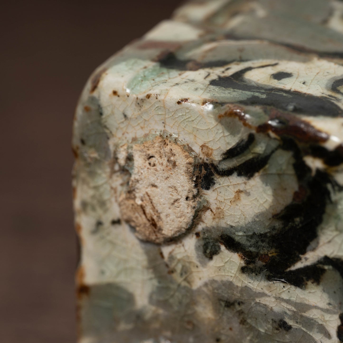 Goryeo Marbled Celadon House-Shaped Water Dropper