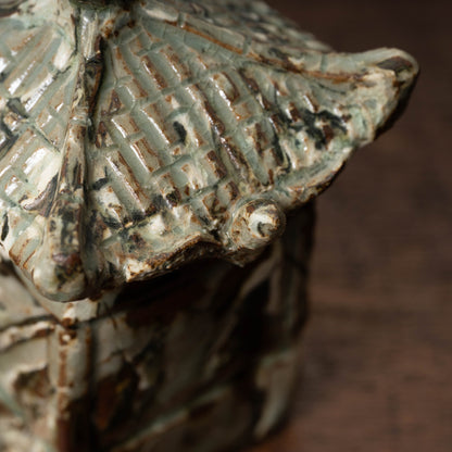 Goryeo Marbled Celadon House-Shaped Water Dropper