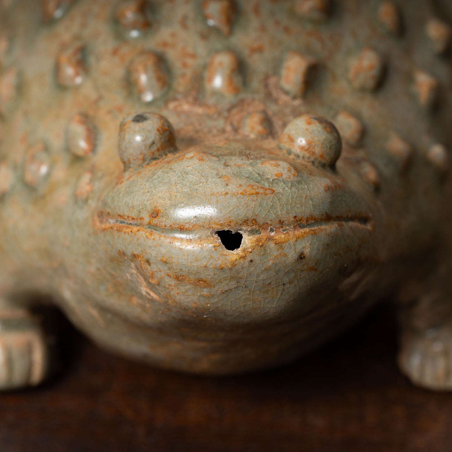 Goryeo Celadon Water Dropper in the form of a Toad