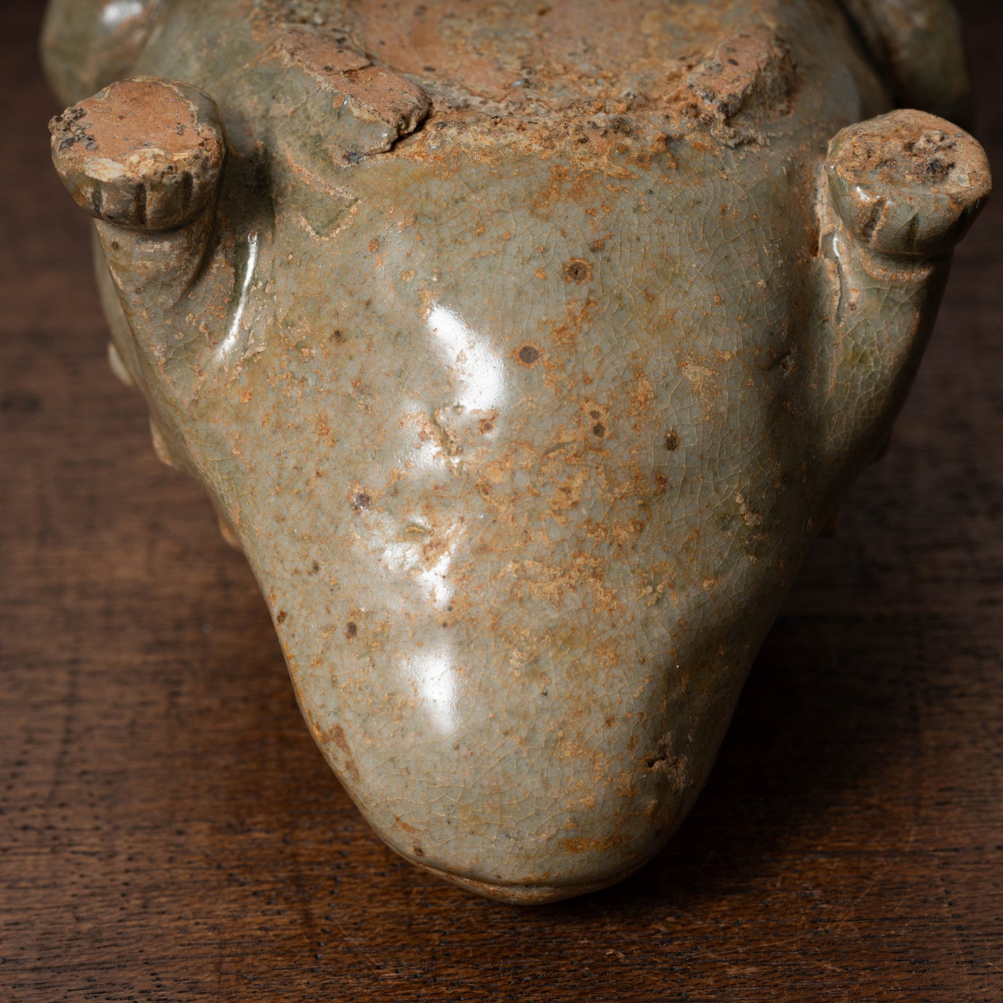 Goryeo Celadon Water Dropper in the form of a Toad